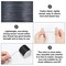 116 Yards 0.5mm Black Waxed Polyester Cord, Waxed String Wax Cord Round Beading String Roll Craft Cord for Waist Beads Bracelet Necklace Jewelry Making Macrame Supplies